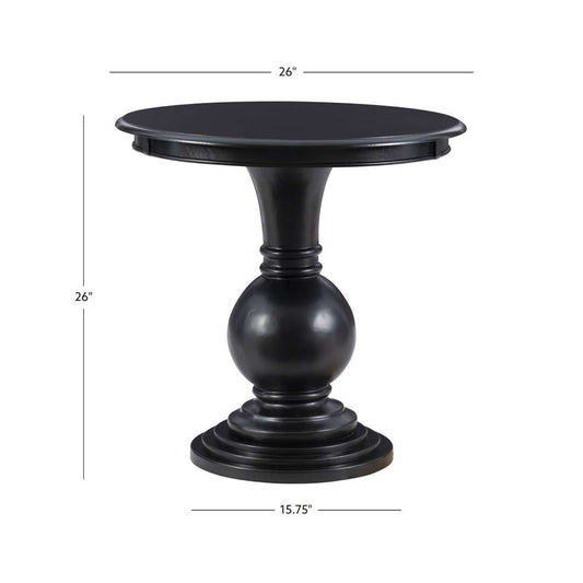 Powell Company - Adeline Round Accent Table Black - D1431A21B veiw 2