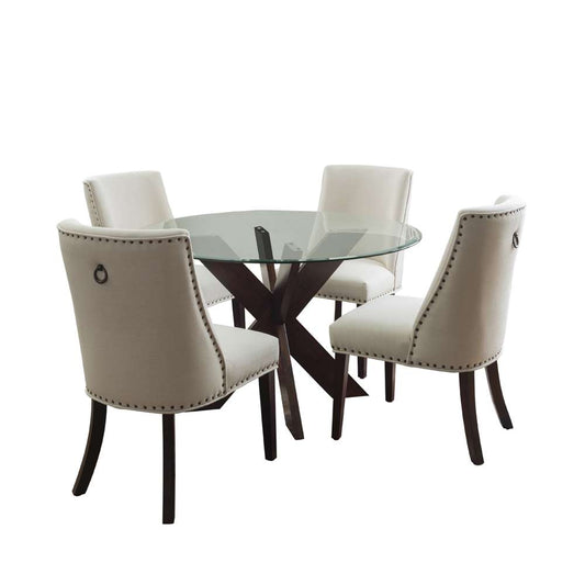 Powell Company - Adler 5Pc Dining Set Espresso Natural - D1492ESPNAT5 veiw 1