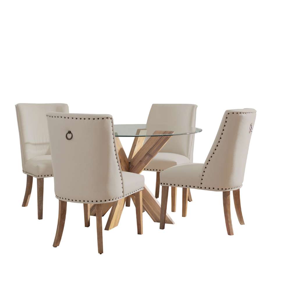 Powell Company - Adler 5Pc Dining Set Natural Natural - D1492NATNAT5 veiw 1