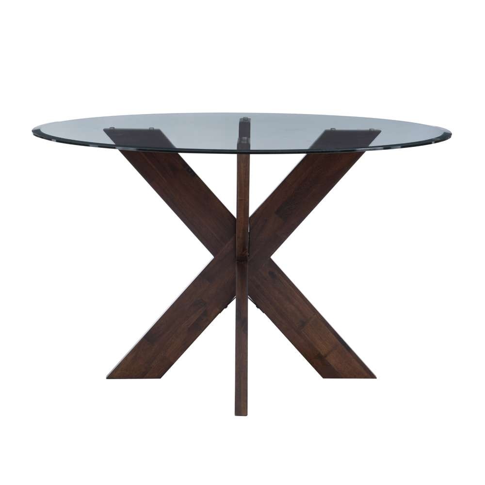 Powell Company - Adler X Base Dining Table With Glass Espresso - D1346D20DTE veiw 3