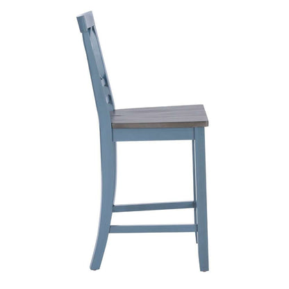 Powell Company - Aliza Counter Stools, Blue (Set of 2) - D1519LD23BLUCS veiw 3