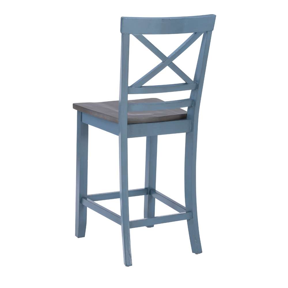 Powell Company - Aliza Counter Stools, Blue (Set of 2) - D1519LD23BLUCS veiw 4