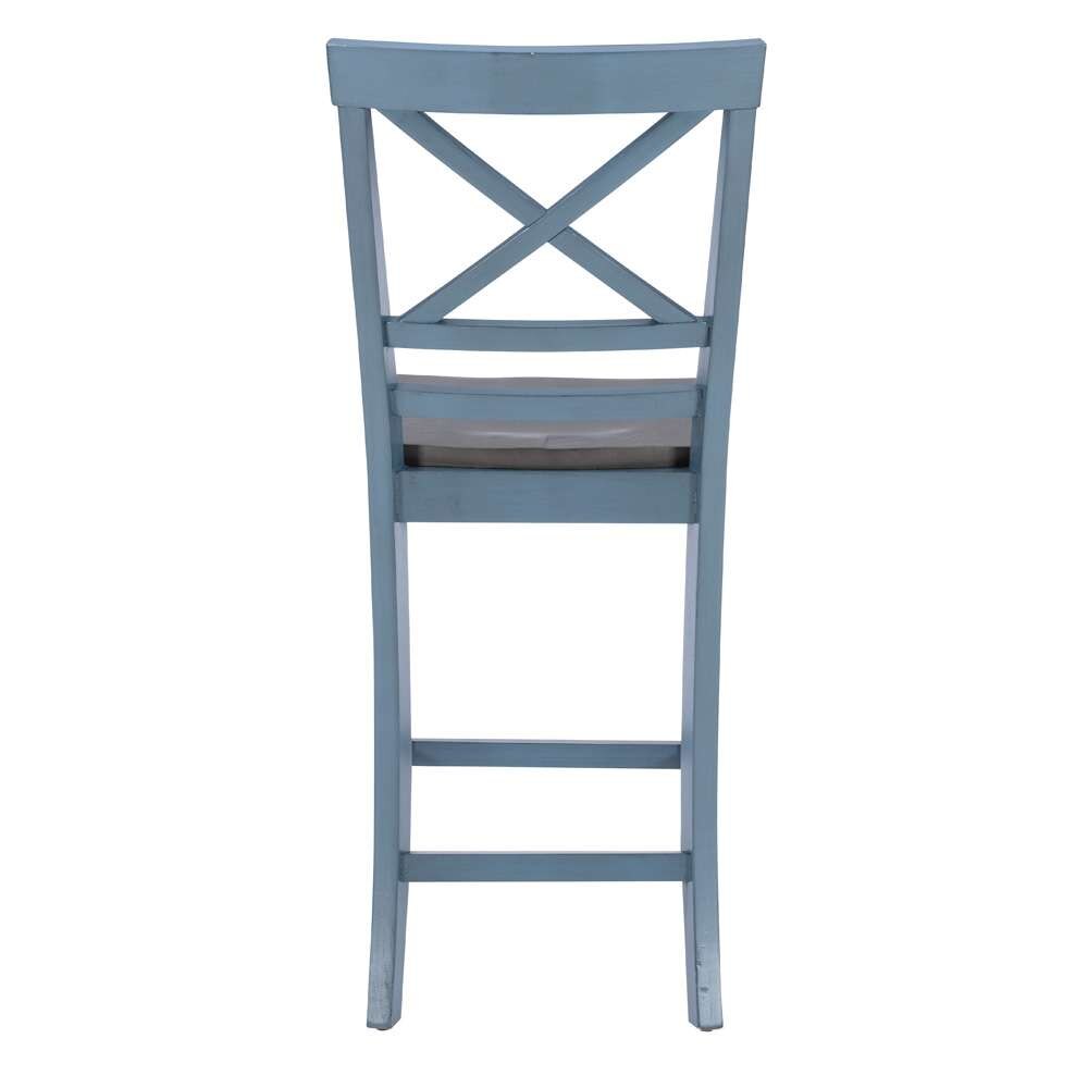 Powell Company - Aliza Counter Stools, Blue (Set of 2) - D1519LD23BLUCS veiw 5