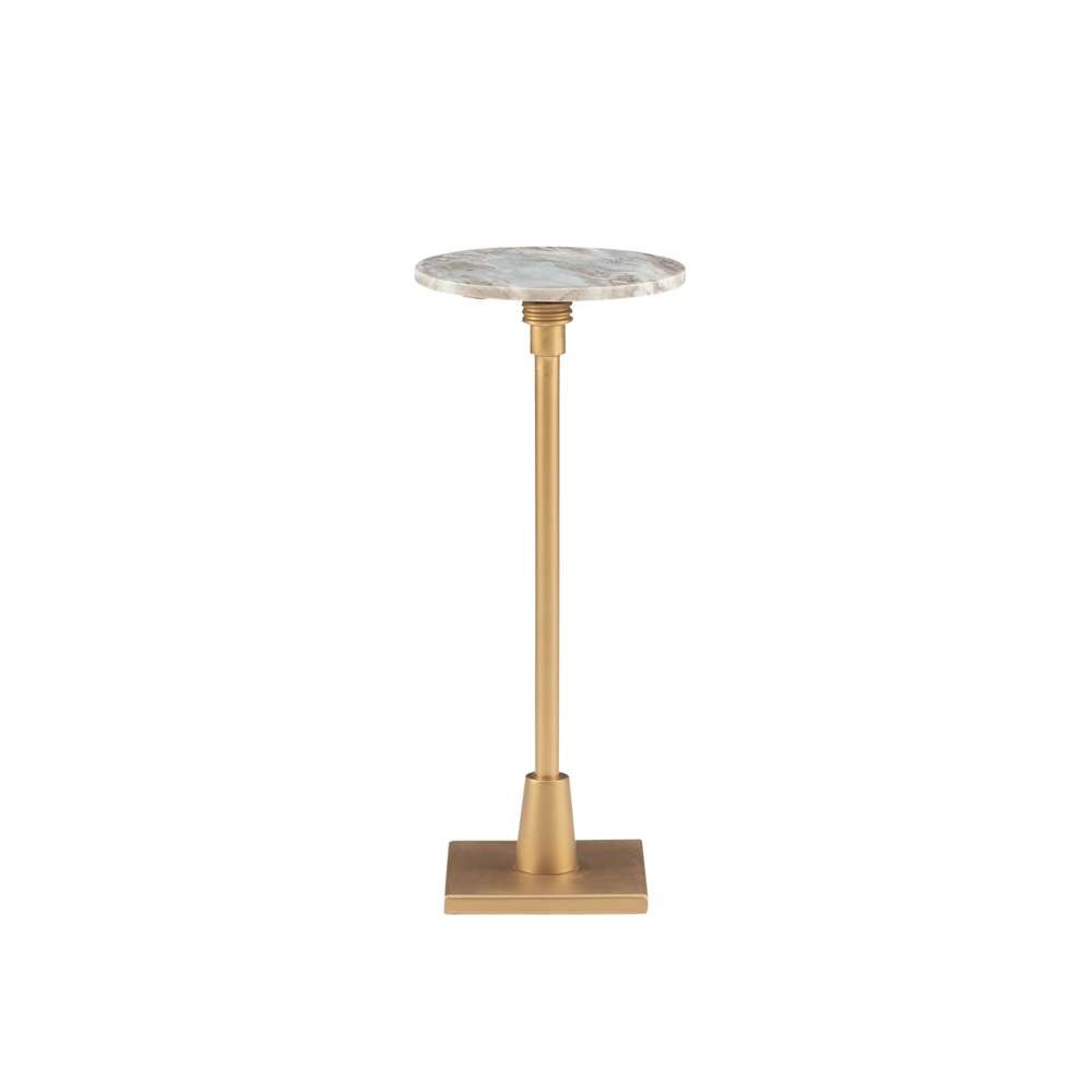 Powell Company - Amyn Adj Drink Table Gold With Sandy Marble - D1462A21G veiw 2