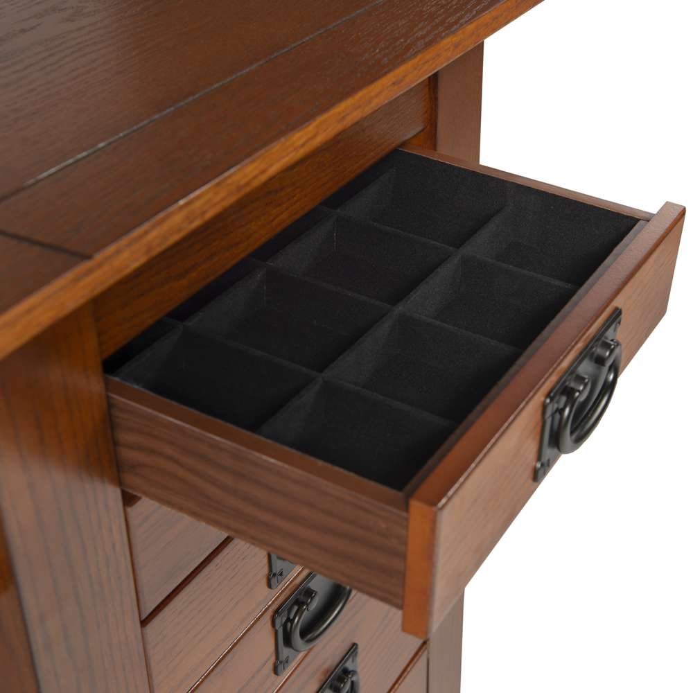 Powell Company - Anna Lee Oak Jewelry Armoire - 255 veiw 3