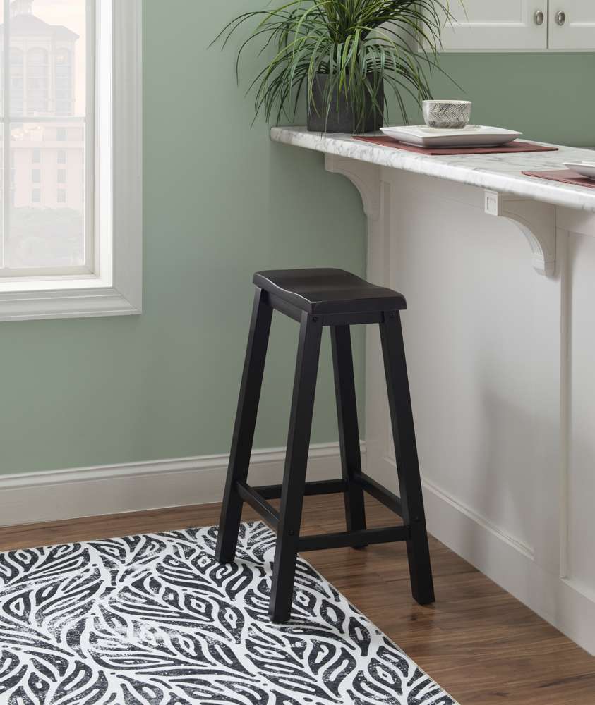 Powell Company - Antique Black With Sand Through Terra Cotta Bar Stool - 502-431 veiw 6