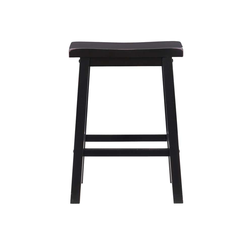 Powell Company - Antique Black With Sand Through Terra Cotta Counter Stool - 502-430 veiw 2