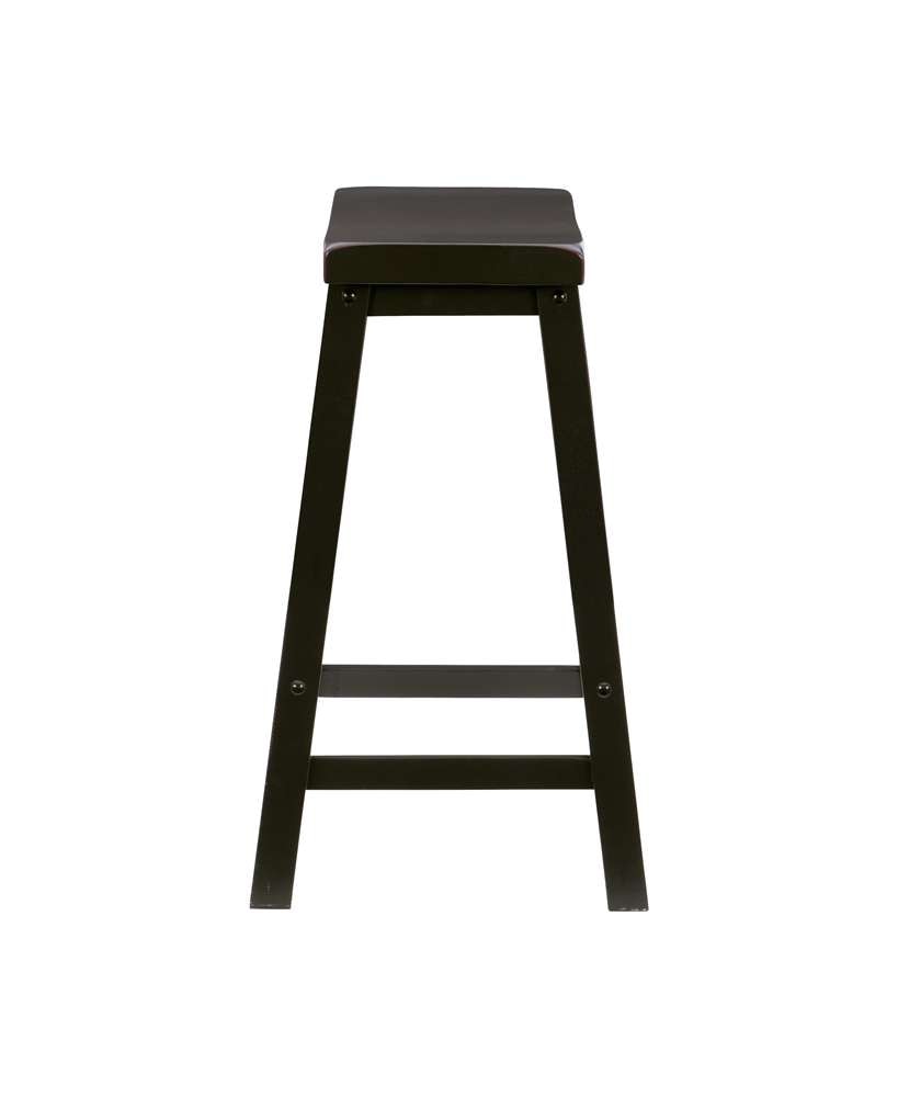 Powell Company - Antique Black With Sand Through Terra Cotta Counter Stool - 502-430 veiw 3