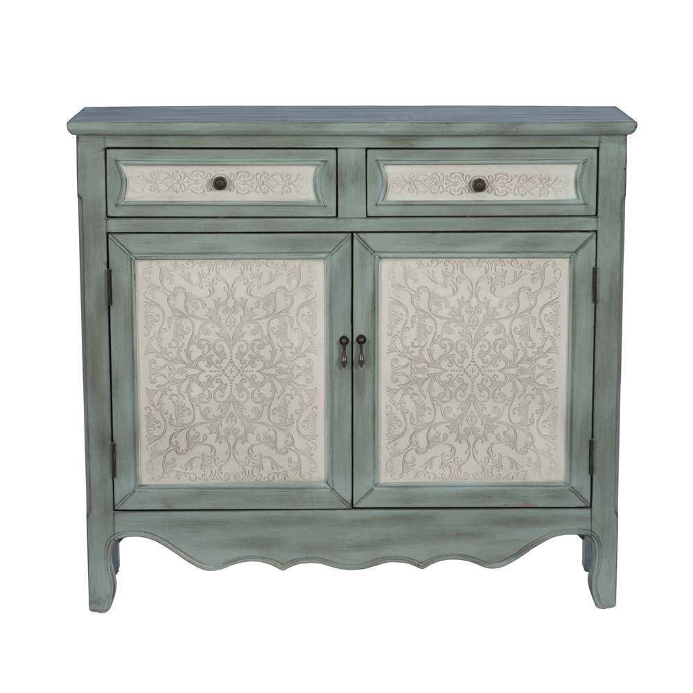 Powell Company - Antique Blue & White Console - 14A2048 veiw 2