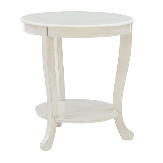Powell Company - Aubert Accent Side Table, White - D1260A19W veiw 1