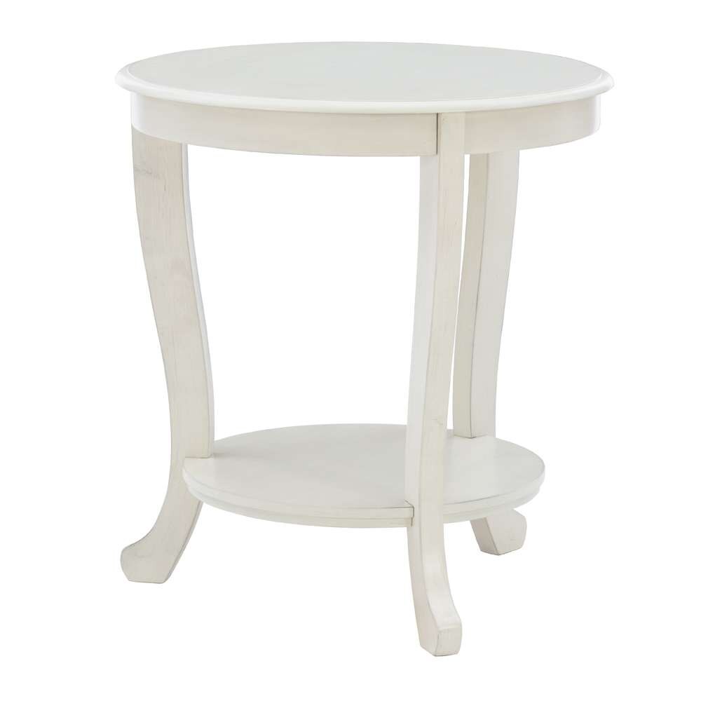 Powell Company - Aubert Accent Side Table, White - D1260A19W veiw 3