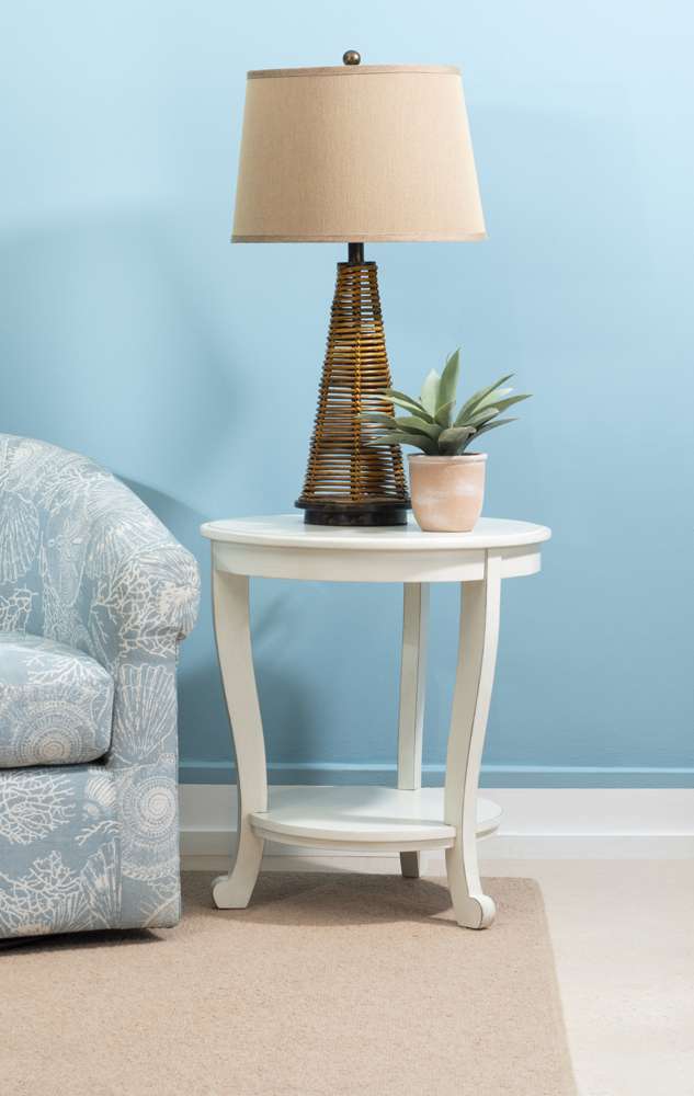 Powell Company - Aubert Accent Side Table, White - D1260A19W veiw 6