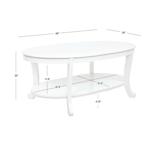 Powell Company - Aubert Coffee Table, White - D1416A21CTW veiw 2