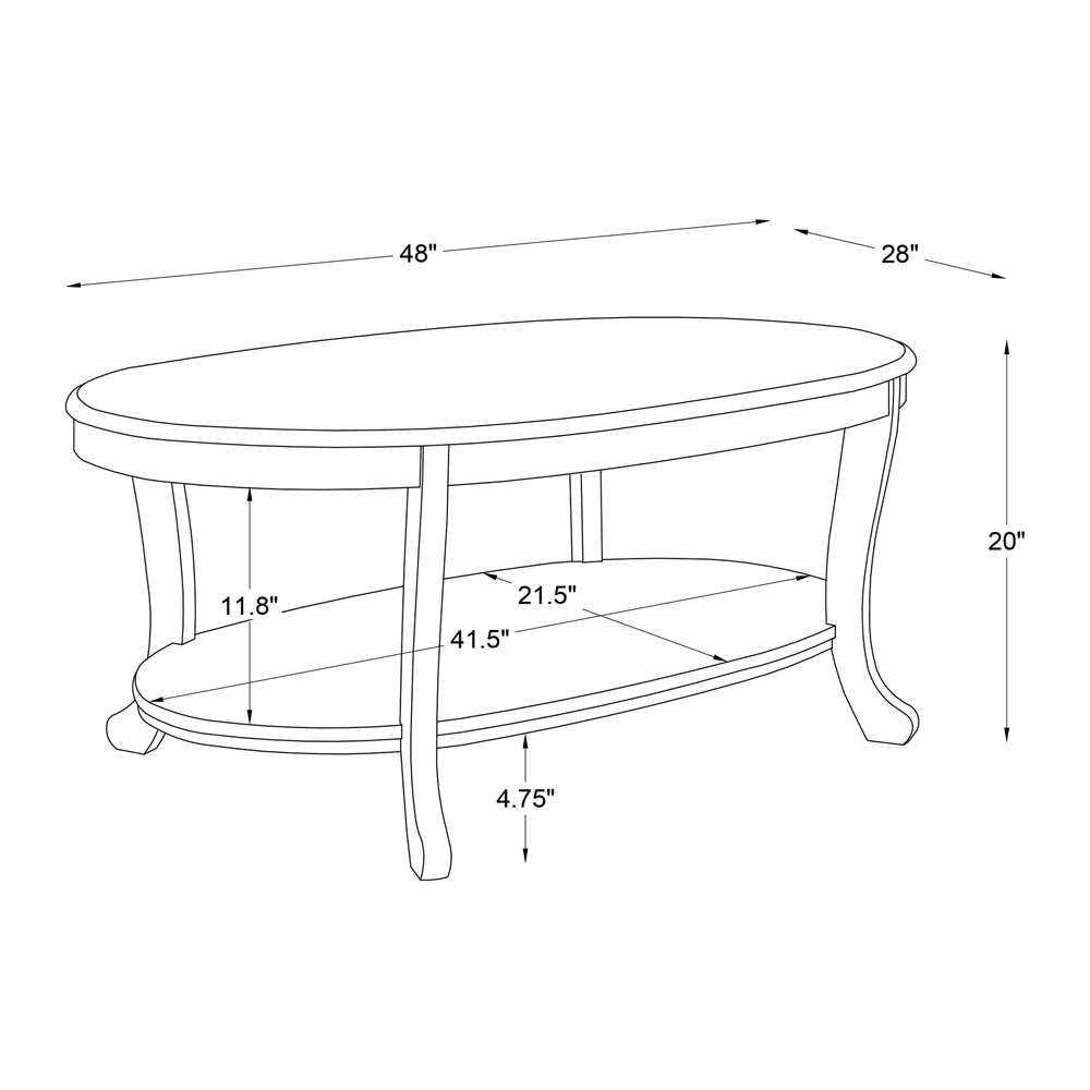 Powell Company - Aubert Coffee Table, White - D1416A21CTW veiw 5