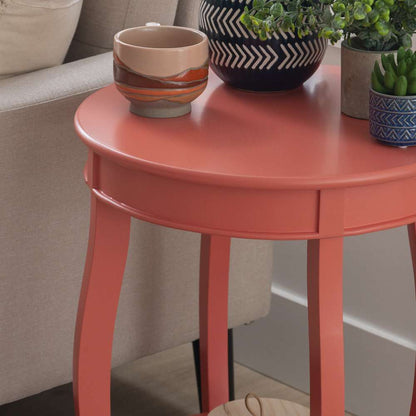 Powell Company - Aura Side Table Coral - D1359A20C veiw 5