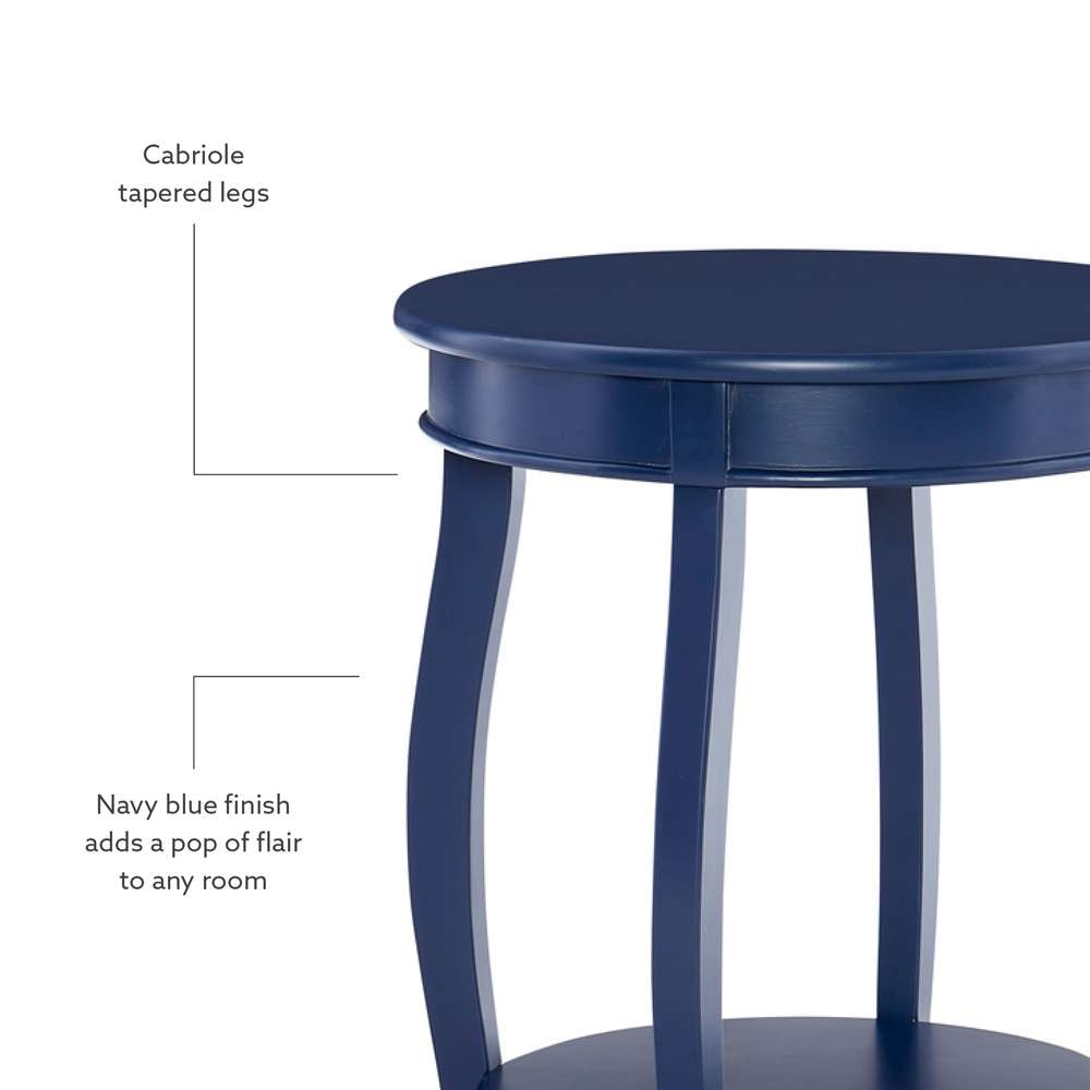 Powell Company - Aura Side Table Navy - D1359A20NB veiw 2