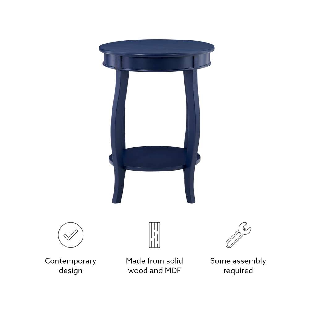 Powell Company - Aura Side Table Navy - D1359A20NB veiw 3