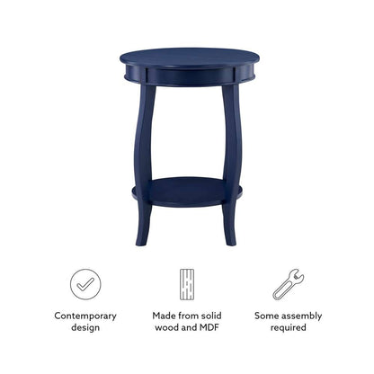 Powell Company - Aura Side Table Navy - D1359A20NB veiw 3