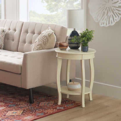 Powell Company - Aura Side Table Off White - D1359A20OW veiw 4
