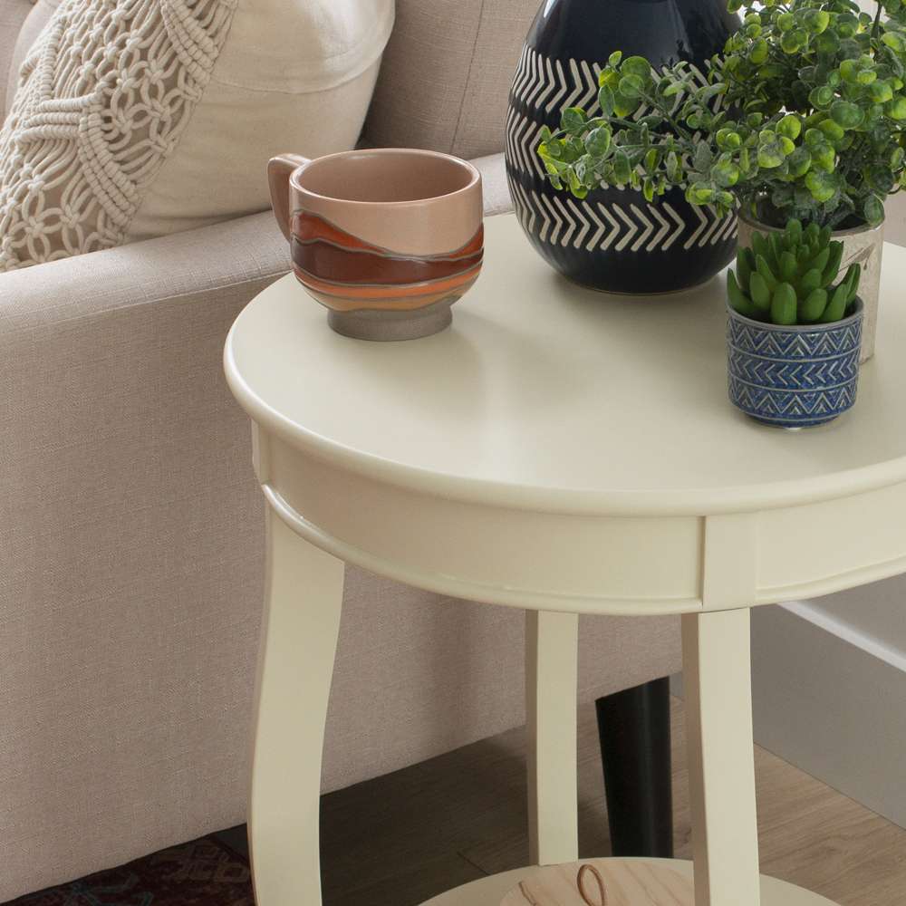 Powell Company - Aura Side Table Off White - D1359A20OW veiw 5