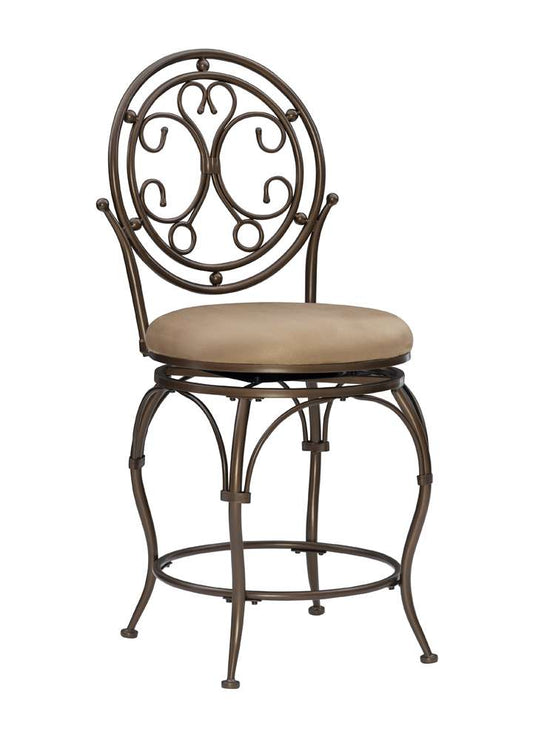 Powell Company - Baila Big And Tall Scroll Circle Back Barstool - 586-726 veiw 1