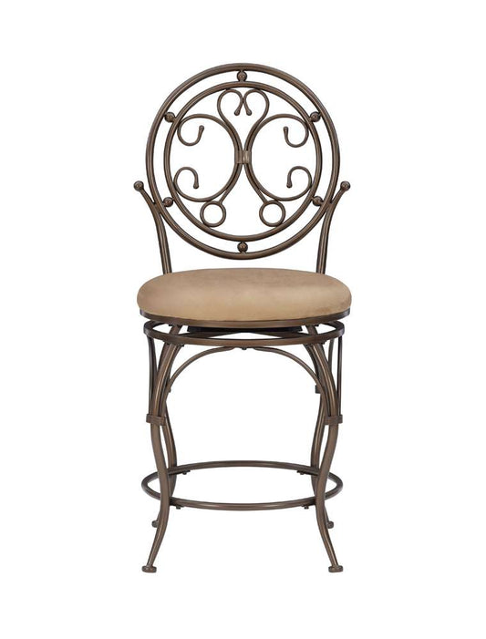 Powell Company - Baila Big And Tall Scroll Circle Back Barstool - 586-726 veiw 2