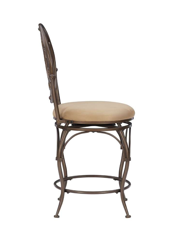 Powell Company - Baila Big And Tall Scroll Circle Back Barstool - 586-726 veiw 3