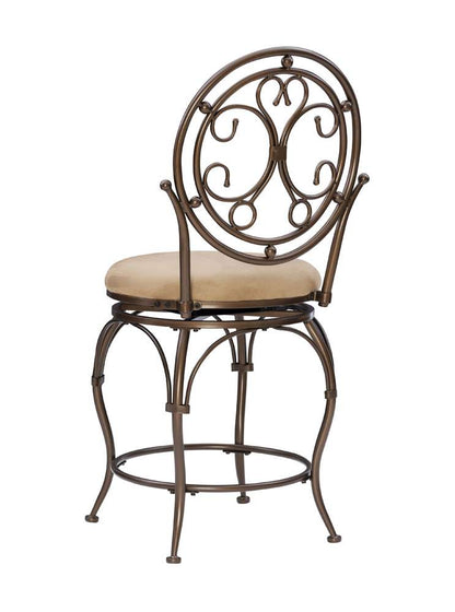 Powell Company - Baila Big And Tall Scroll Circle Back Barstool - 586-726 veiw 4