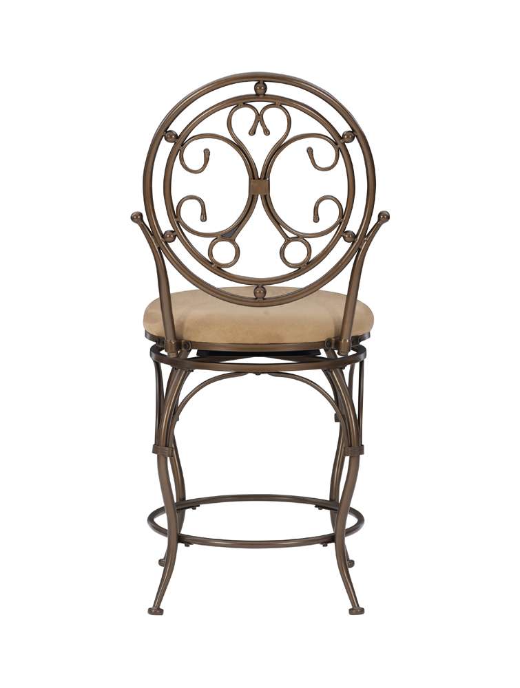 Powell Company - Baila Big And Tall Scroll Circle Back Barstool - 586-726 veiw 5