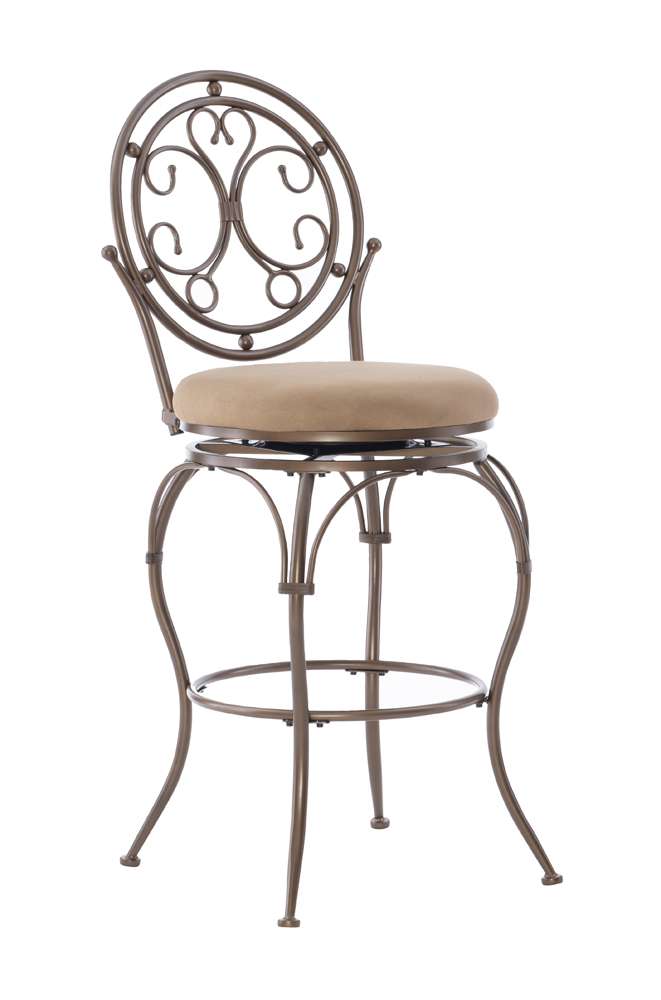 Powell Company - Baila Big And Tall Scroll Circle Back Barstool - 586-847 veiw 1