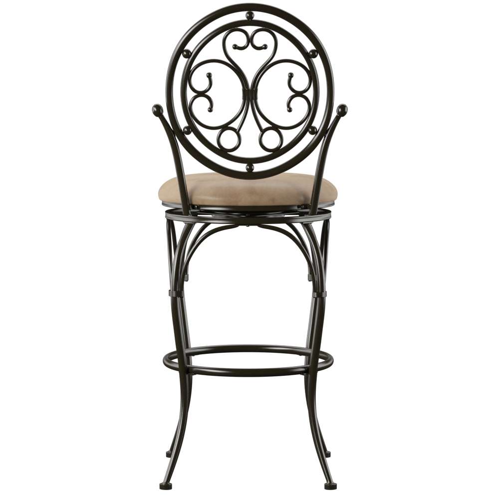 Powell Company - Baila Big And Tall Scroll Circle Back Barstool - 586-847 veiw 2
