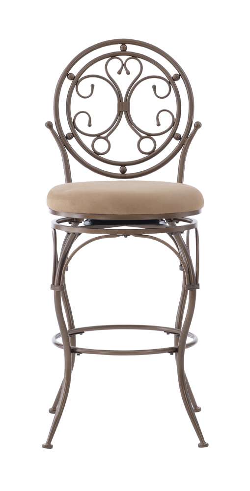 Powell Company - Baila Big And Tall Scroll Circle Back Barstool - 586-847 veiw 3