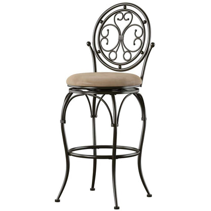 Powell Company - Baila Big And Tall Scroll Circle Back Barstool - 586-847 veiw 6