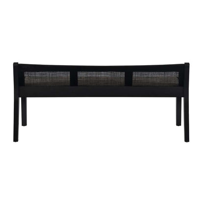 Powell Company - Bauer Cane Bench Black - D1277S19BL veiw 5