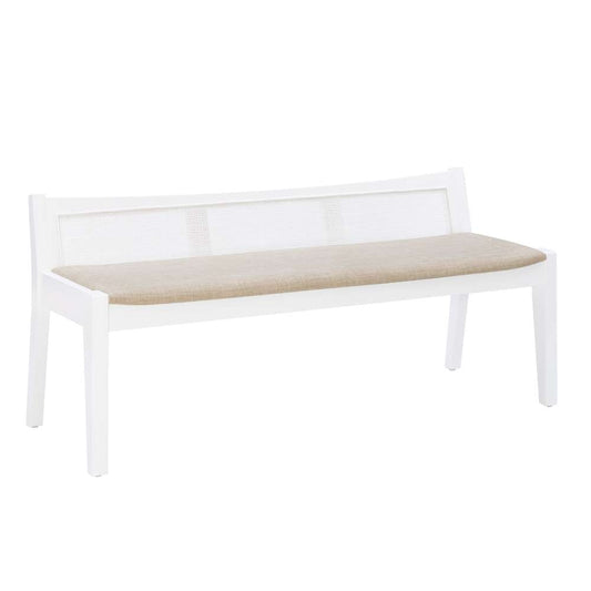 Powell Company - Bauer Cane Bench White - D1277S19W veiw 1