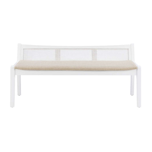 Powell Company - Bauer Cane Bench White - D1277S19W veiw 2