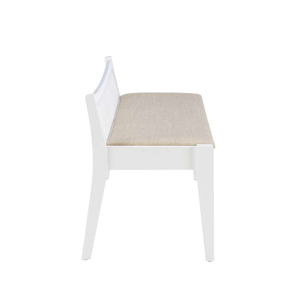 Powell Company - Bauer Cane Bench White - D1277S19W veiw 3