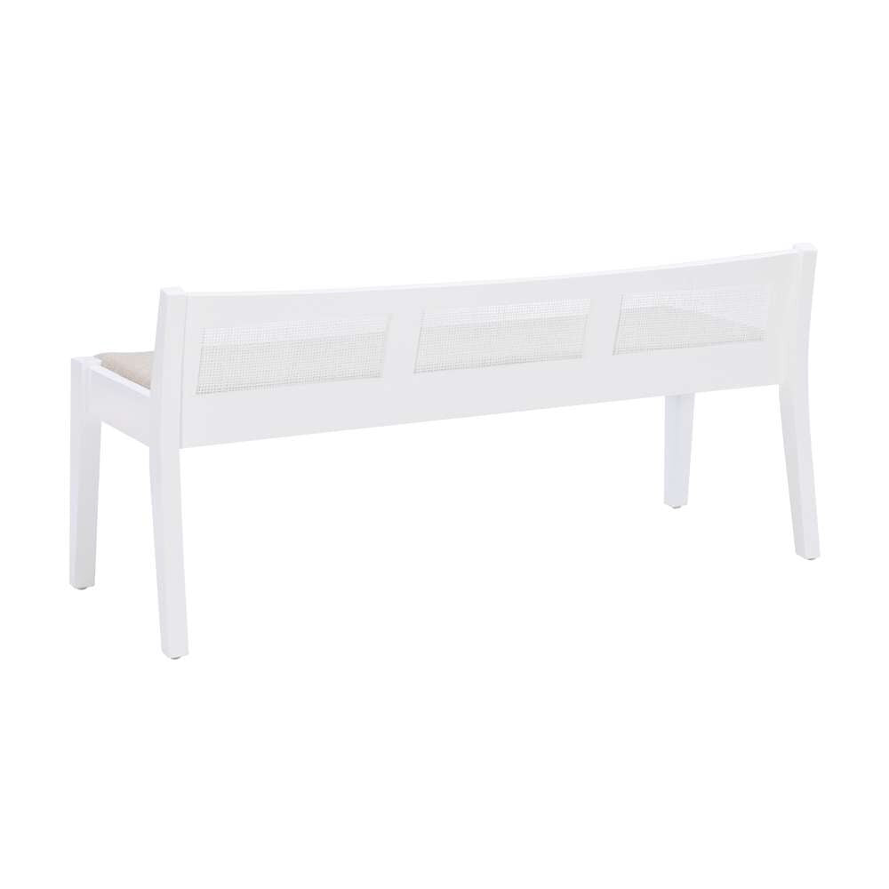 Powell Company - Bauer Cane Bench White - D1277S19W veiw 4
