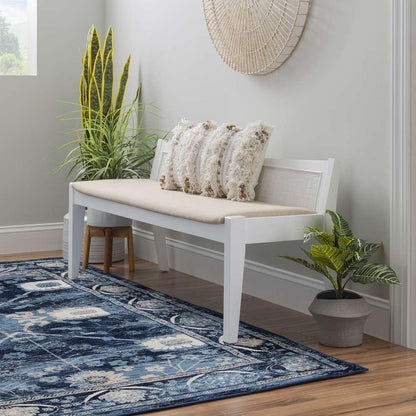 Powell Company - Bauer Cane Bench White - D1277S19W veiw 6