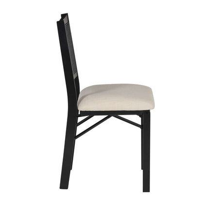 Powell Company - Bauer Cane Folding Chair, Black/Beige Cushion - D1485D22FCB veiw 3