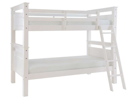Powell Company - Beckett Twin Over Twin Bunk Bed, White - D1028Y16W veiw 1