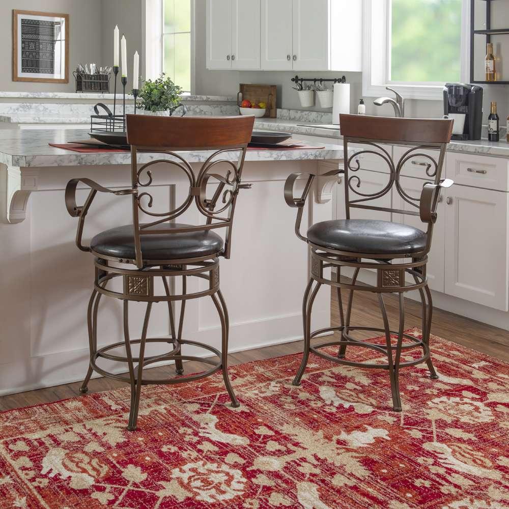 Powell Company - Beeson Big And Tall Counter Stool Arm - D1441B21CSAR veiw 6