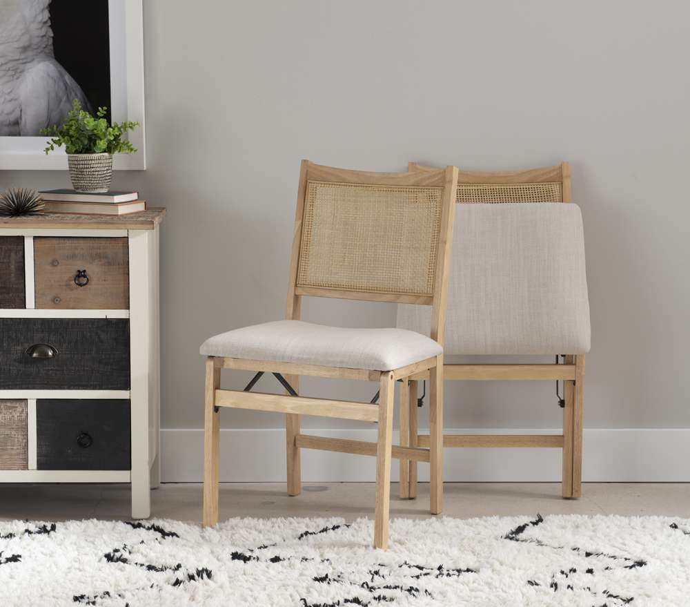 Powell Company - Bina Cane Folding Chair - D1293D19 veiw 6