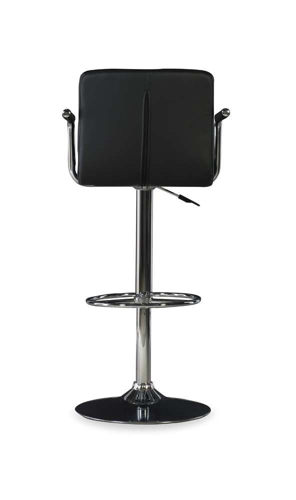 Powell Company - Black And Chrome Quilted Barstool - 171-915 veiw 5