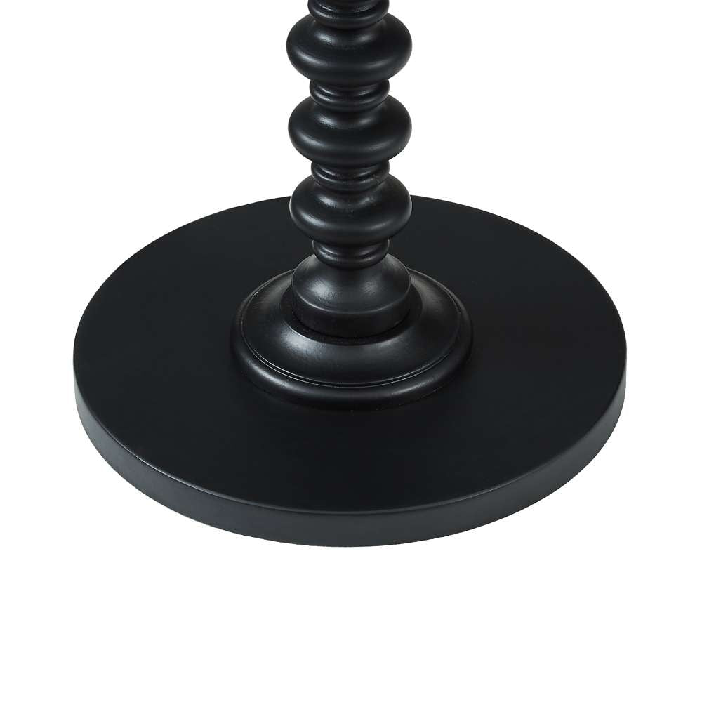 Powell Company - Black Round Spindle Table - 502-410 veiw 3