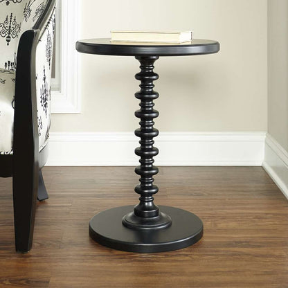 Powell Company - Black Round Spindle Table - 502-410 veiw 5