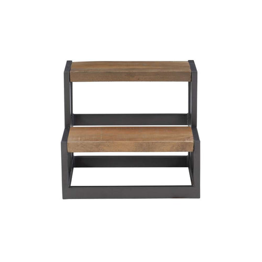 Powell Company - Blythe Wood And Metal Bed Steps Grey Pewter - D1403A21G veiw 2