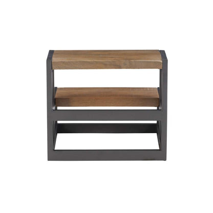 Powell Company - Blythe Wood And Metal Bed Steps Grey Pewter - D1403A21G veiw 5