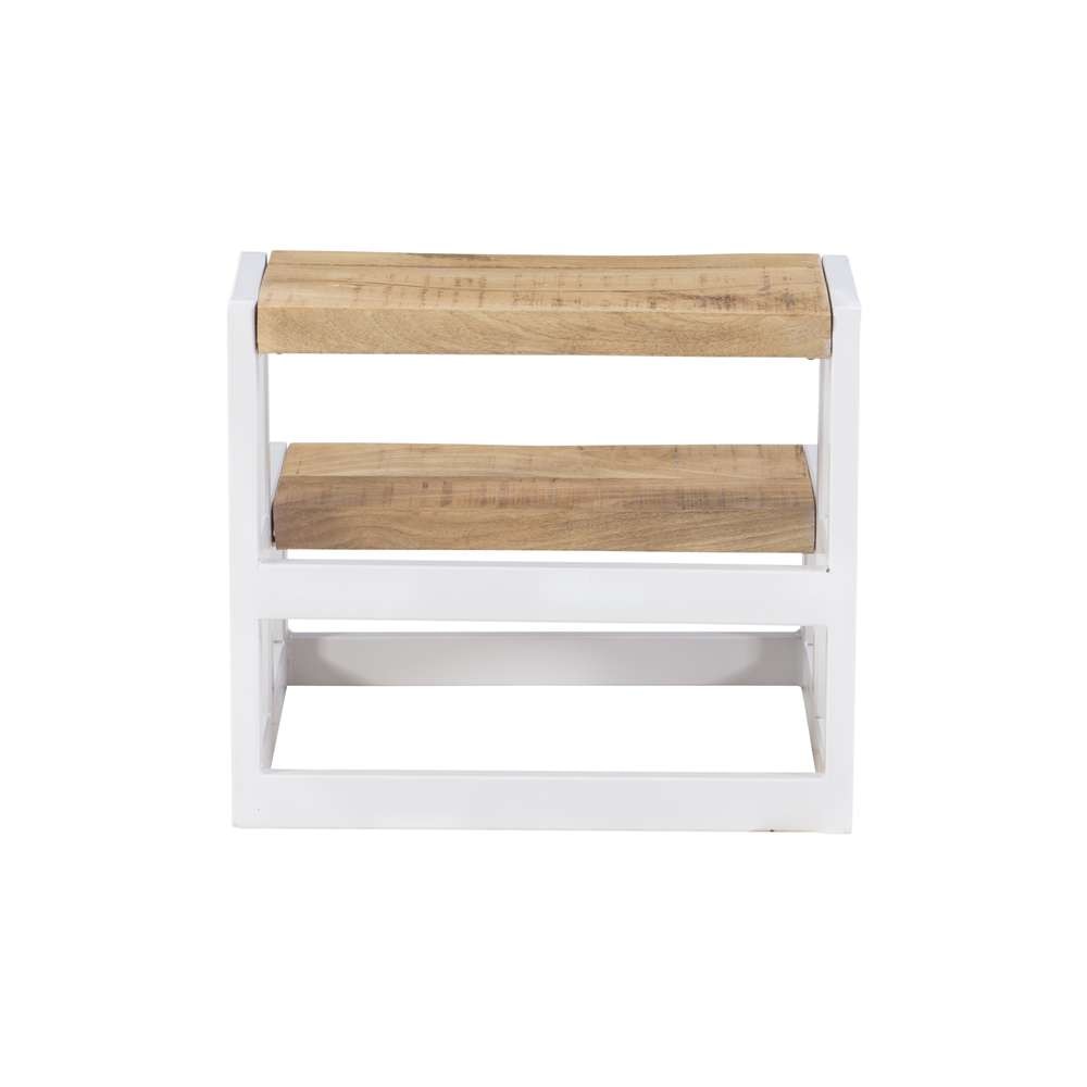 Powell Company - Blythe Wood And Metal Bed Steps White - D1403A21W veiw 5