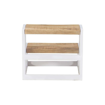 Powell Company - Blythe Wood And Metal Bed Steps White - D1403A21W veiw 5